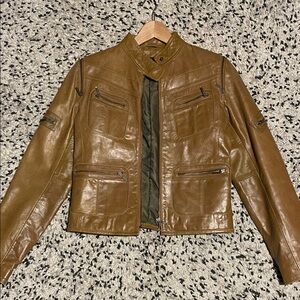 Brown Leather Women's Jacket